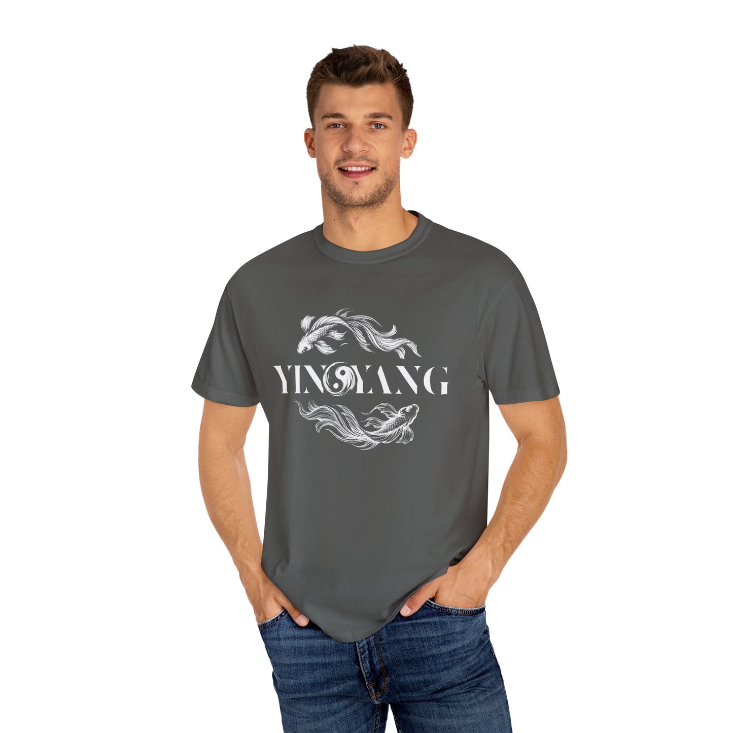 Modern Yin and Yang, Dark and Light - Unisex T-shirt