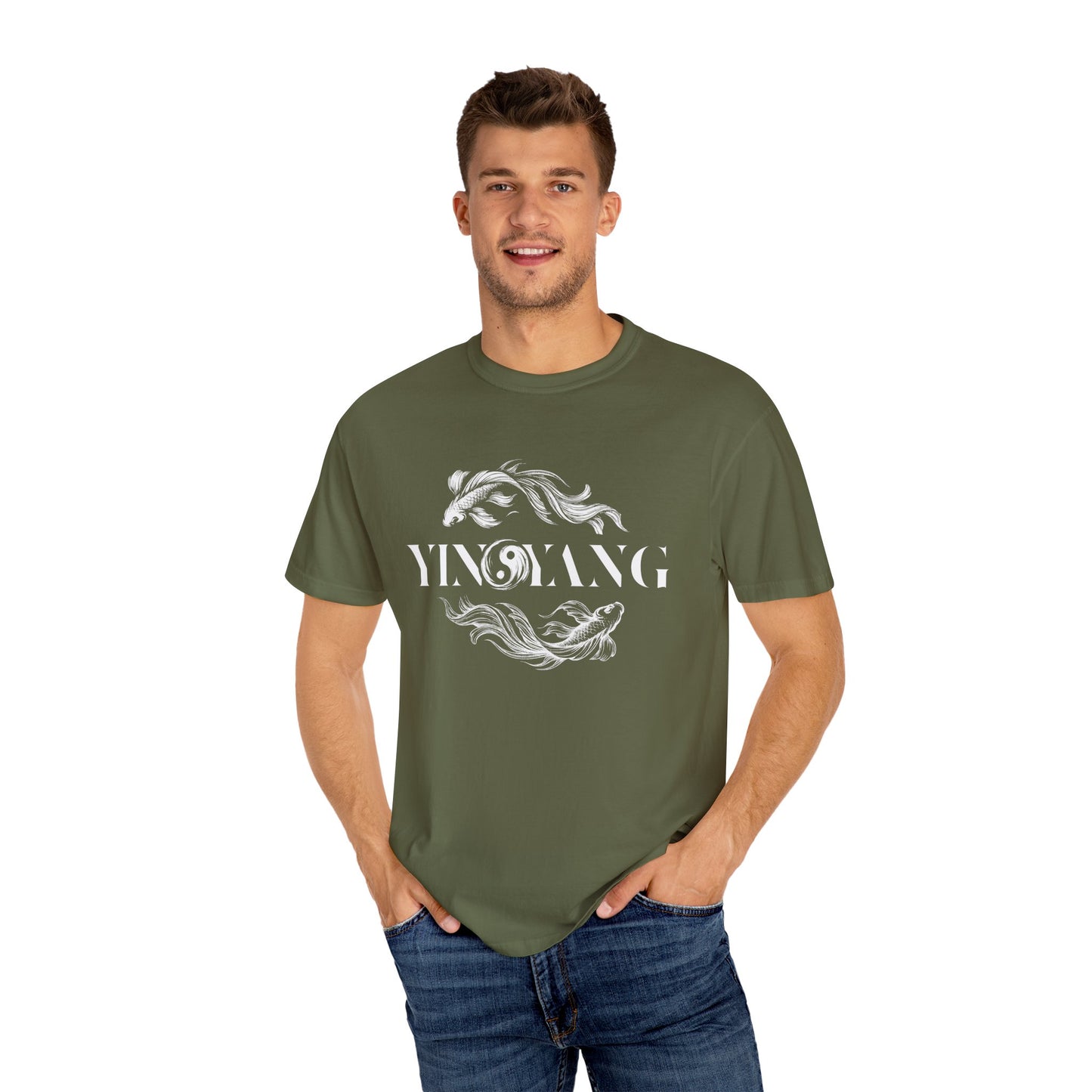 Modern Yin and Yang, Dark and Light - Unisex T-shirt