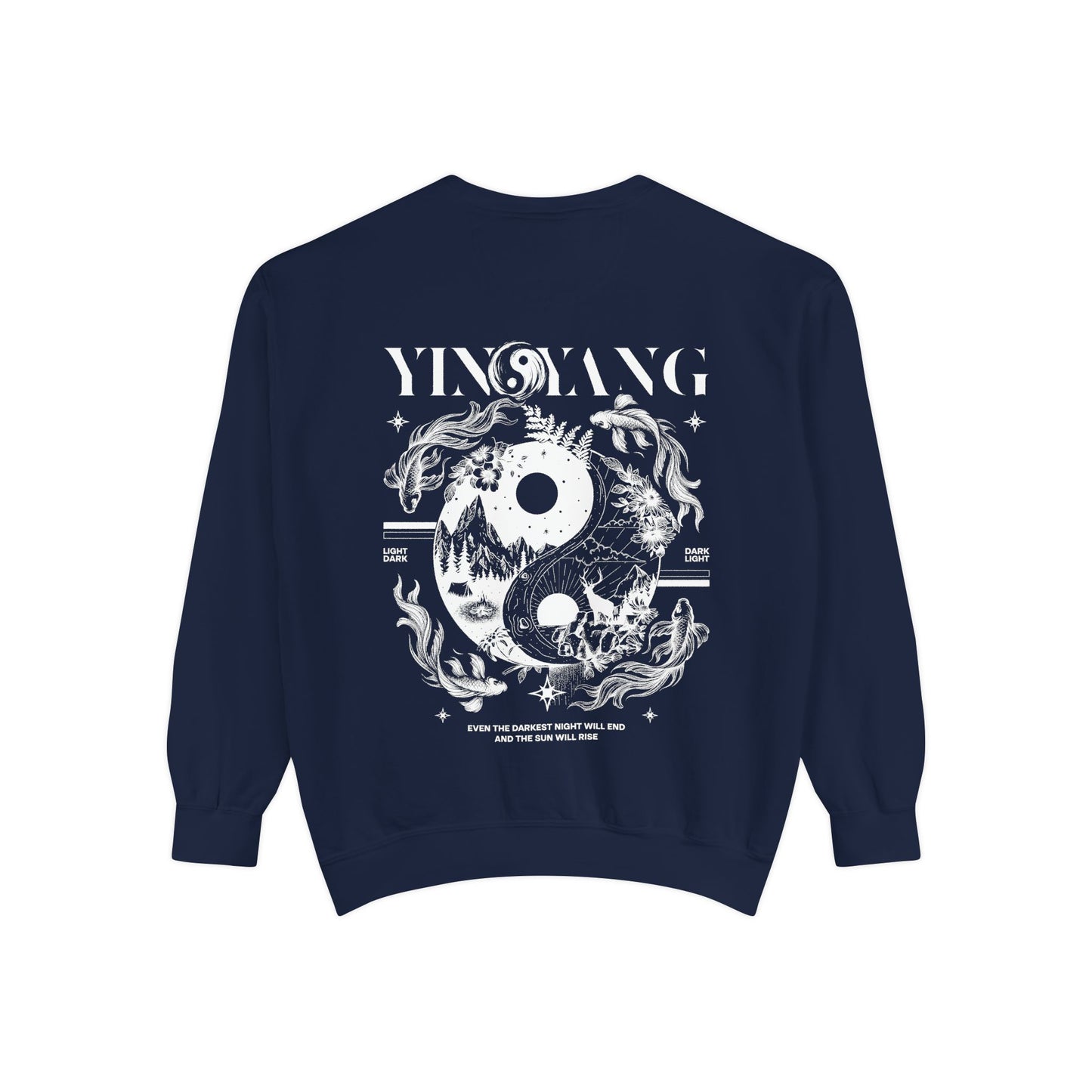 Modern Yin and Yang, Dark and Light - Unisex Sweatshirt