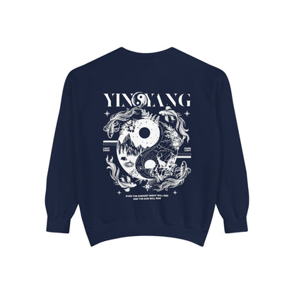 Modern Yin and Yang, Dark and Light - Unisex Sweatshirt