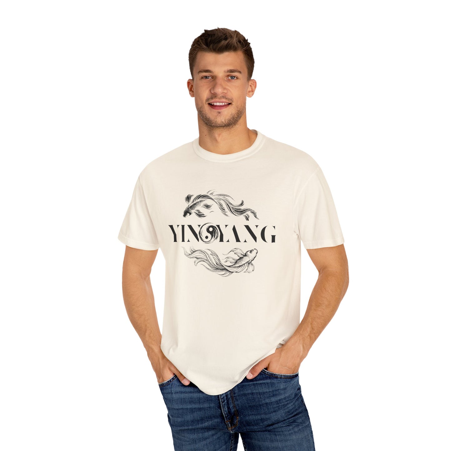 Modern Yin and Yang, Dark and Light - Unisex T-shirt