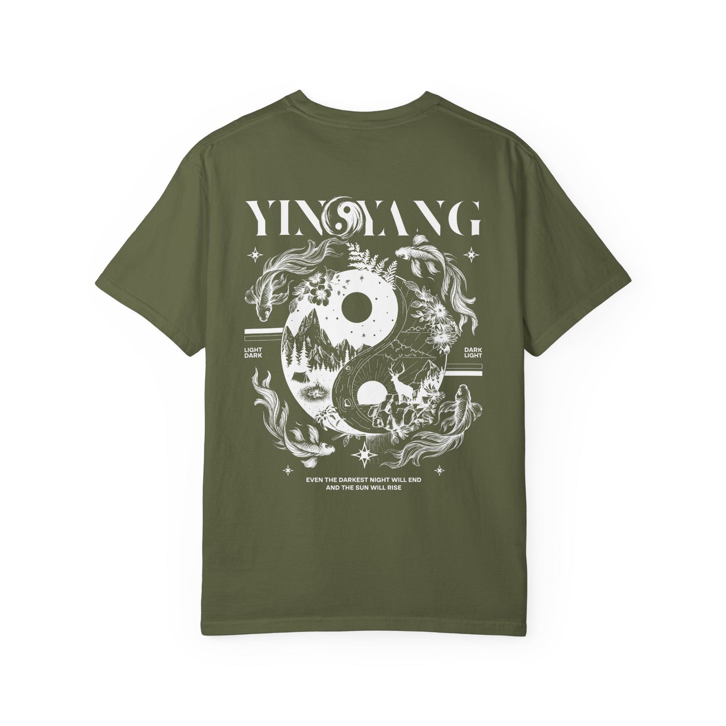 Modern Yin and Yang, Dark and Light - Unisex T-shirt