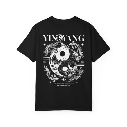 Modern Yin and Yang, Dark and Light - Unisex T-shirt
