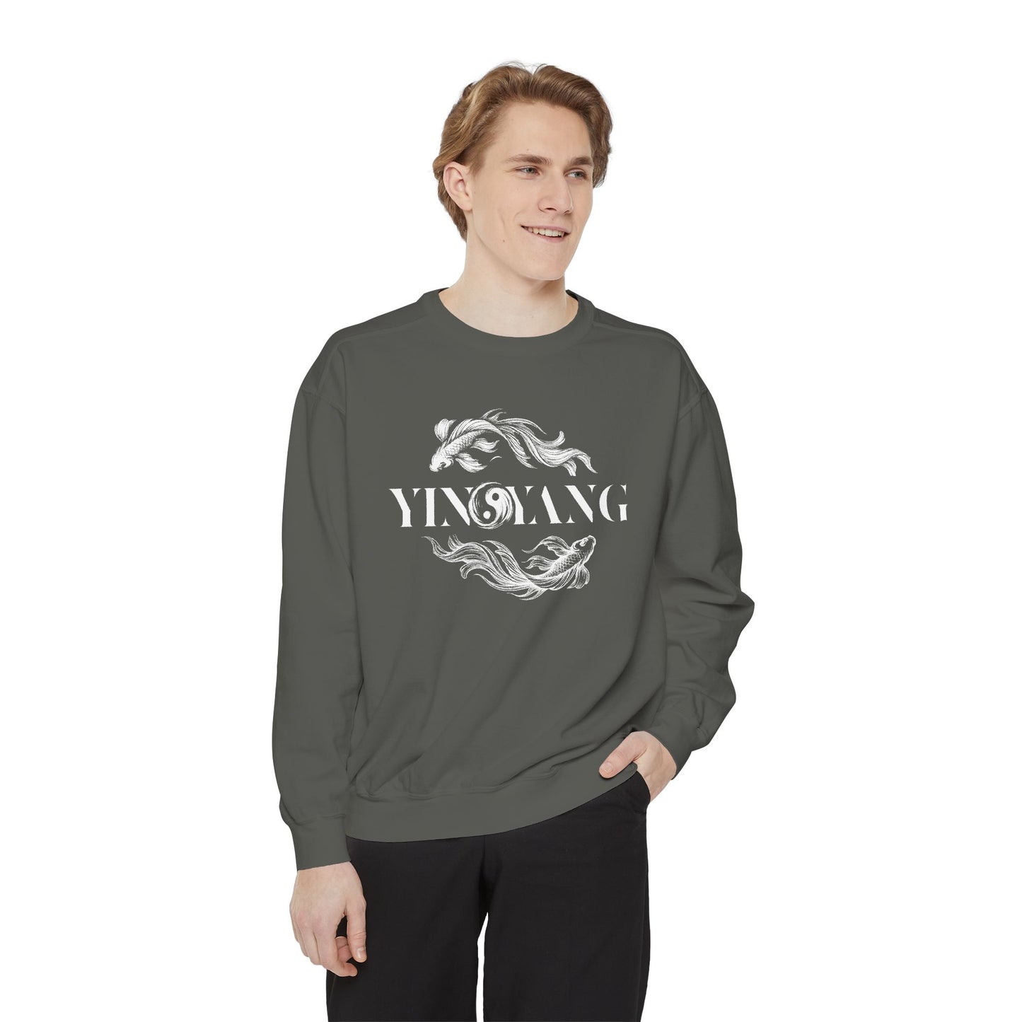 Modern Yin and Yang, Dark and Light - Unisex Sweatshirt