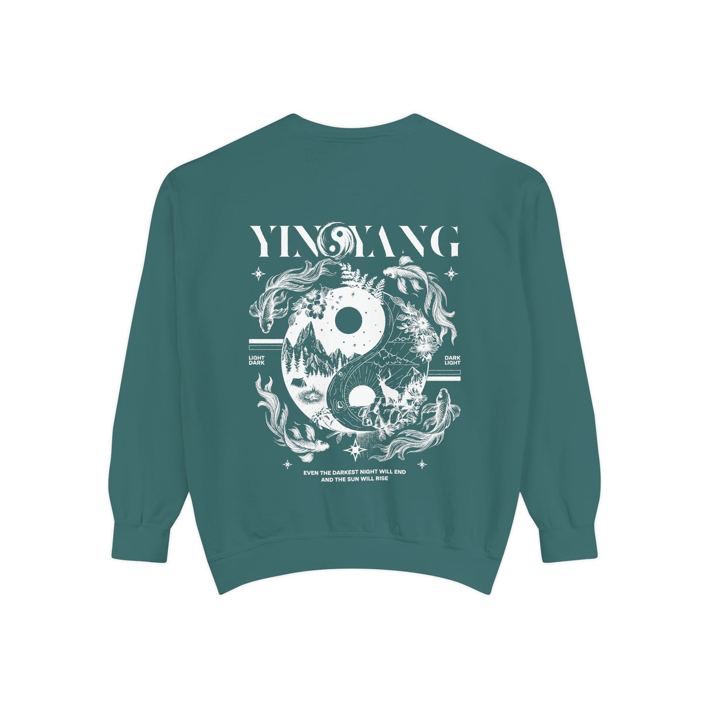 Modern Yin and Yang, Dark and Light - Unisex Sweatshirt