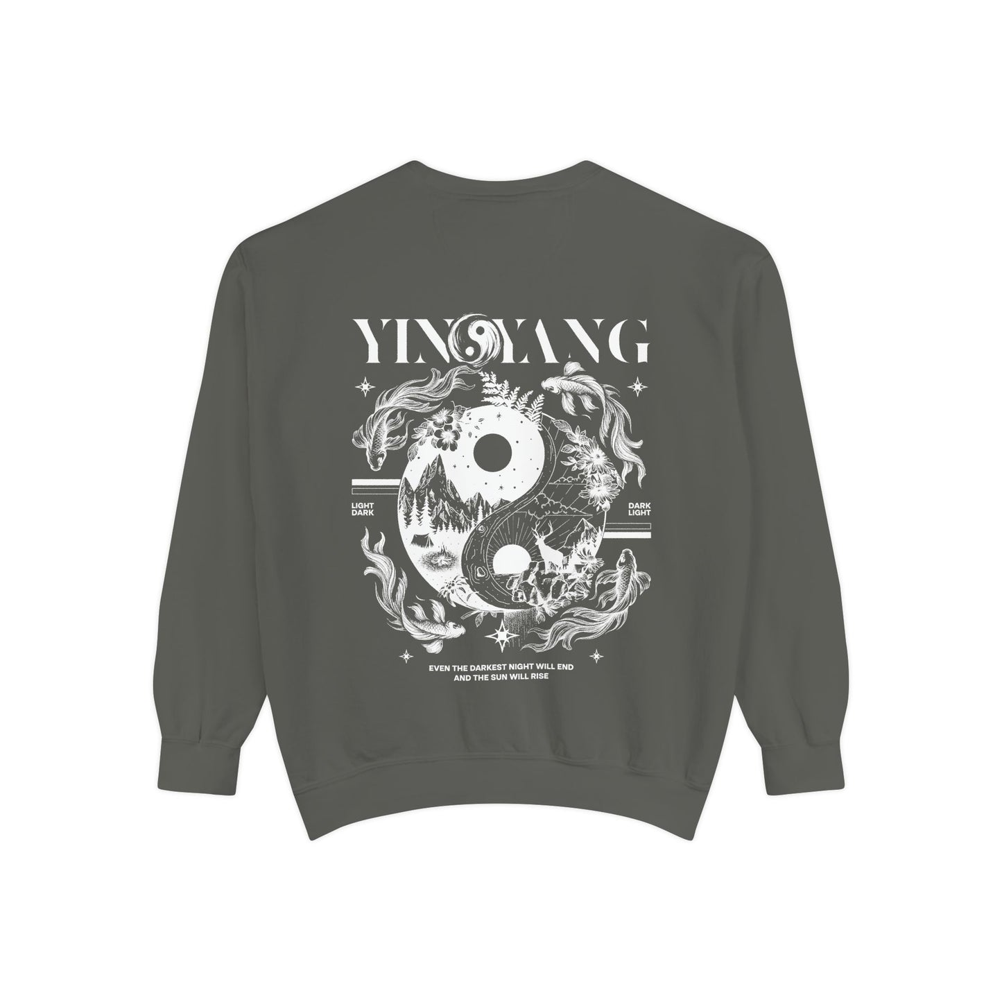 Modern Yin and Yang, Dark and Light - Unisex Sweatshirt