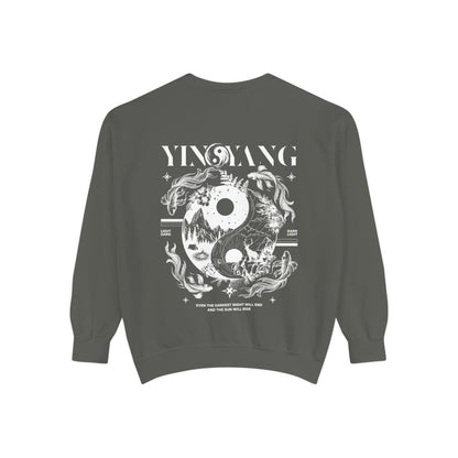 Modern Yin and Yang, Dark and Light - Unisex Sweatshirt