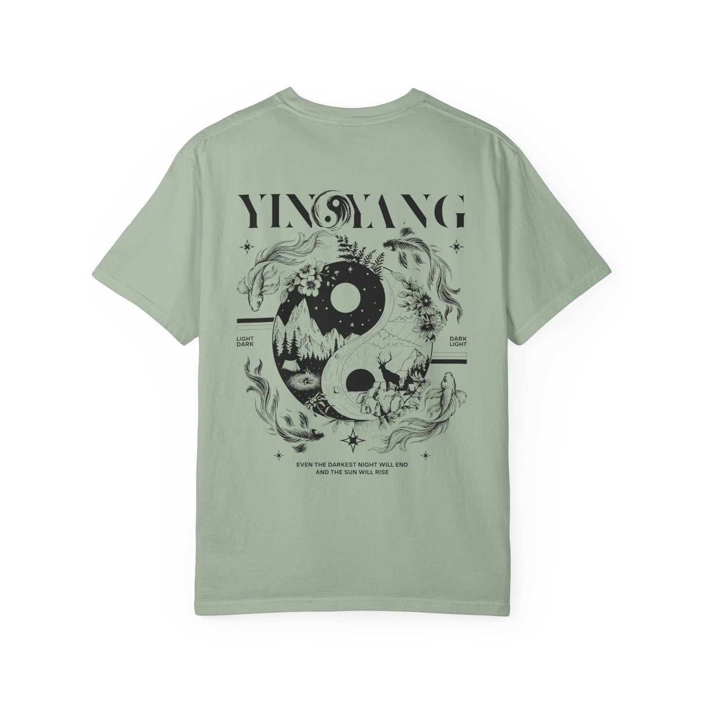 Modern Yin and Yang, Dark and Light - Unisex T-shirt