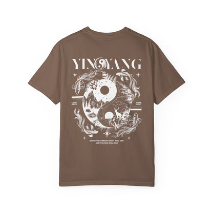 Modern Yin and Yang, Dark and Light - Unisex T-shirt