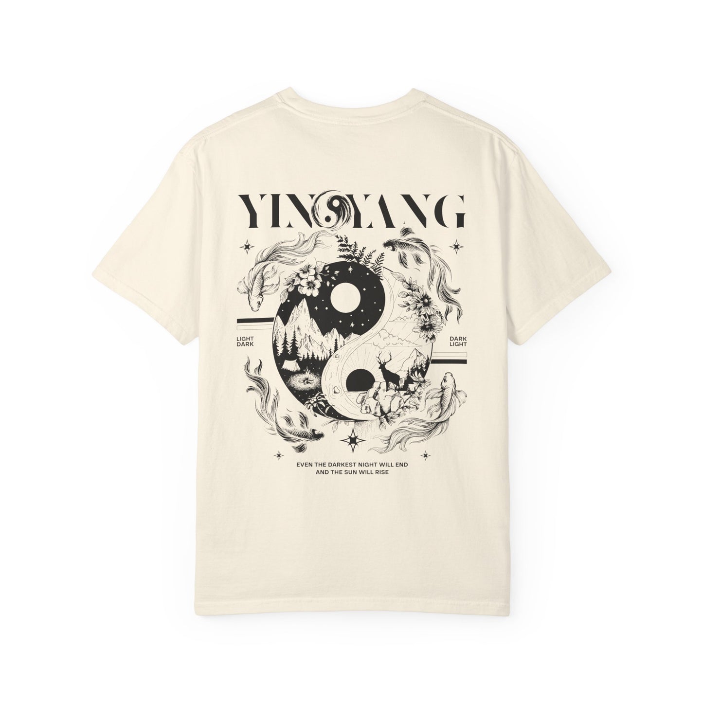 Modern Yin and Yang, Dark and Light - Unisex T-shirt