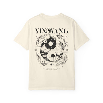 Modern Yin and Yang, Dark and Light - Unisex T-shirt